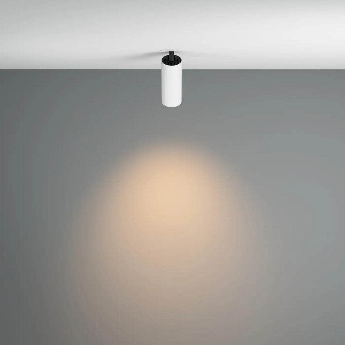 Spot LED semi-encastré orientable, cylindre en acier 12 W