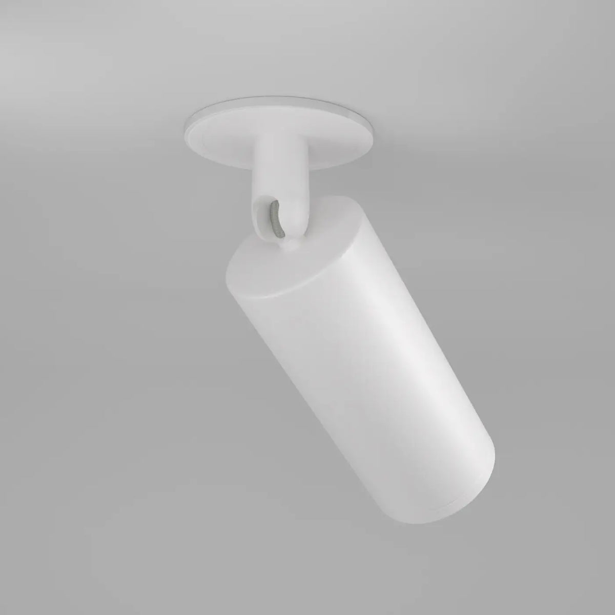 Spot semi-encastrable long cylindre orientable, GU10, blanc