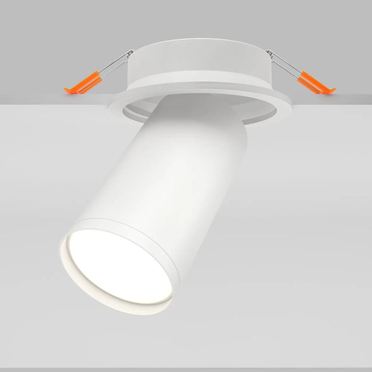 Spot semi-encastré à petite tête orientable en aluminium