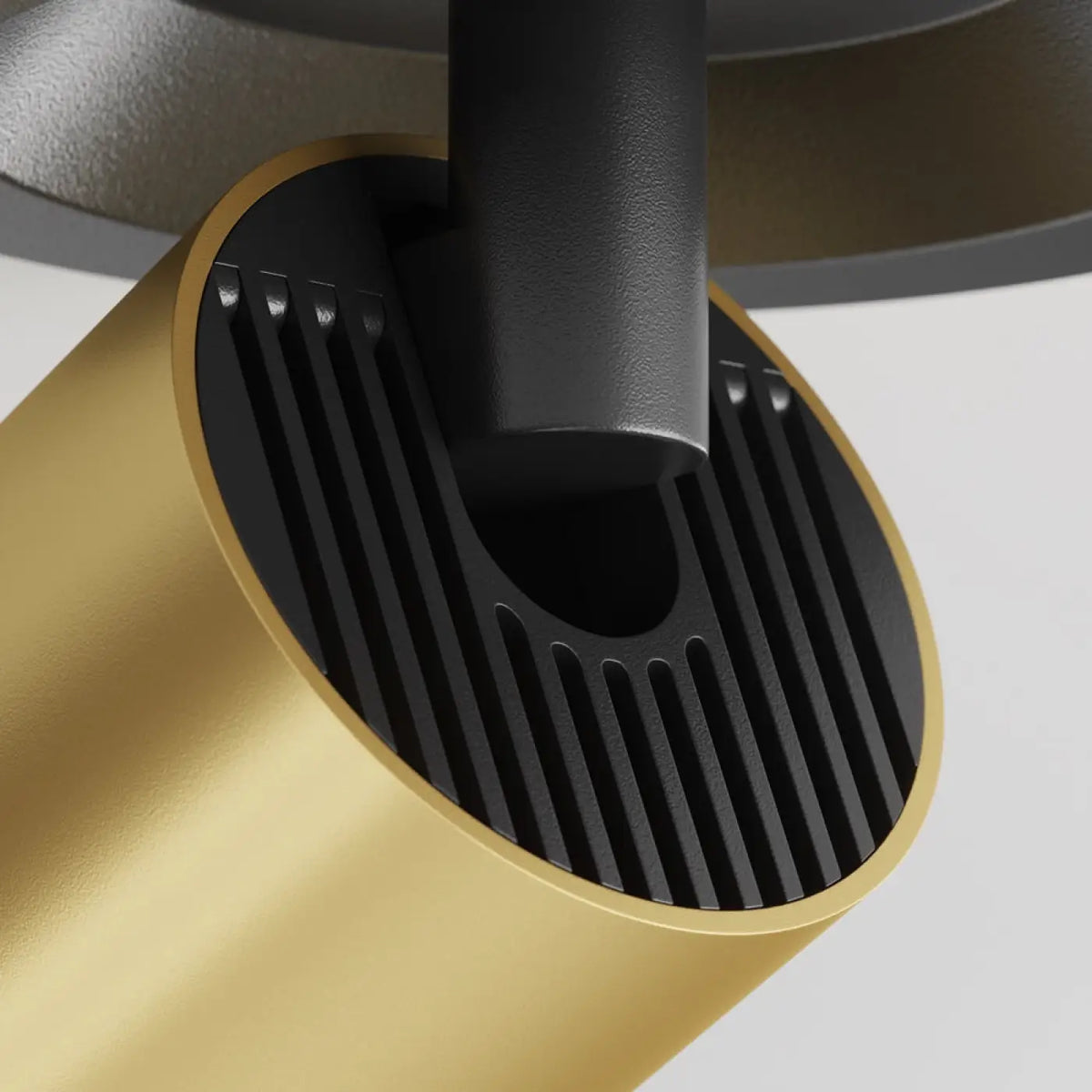 Spot semi-encastré à petite tête orientable en aluminium