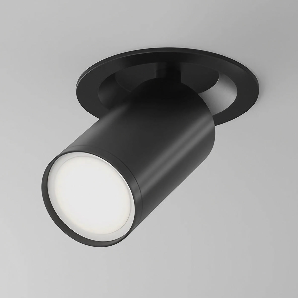 Spot semi-encastré à petite tête orientable en aluminium