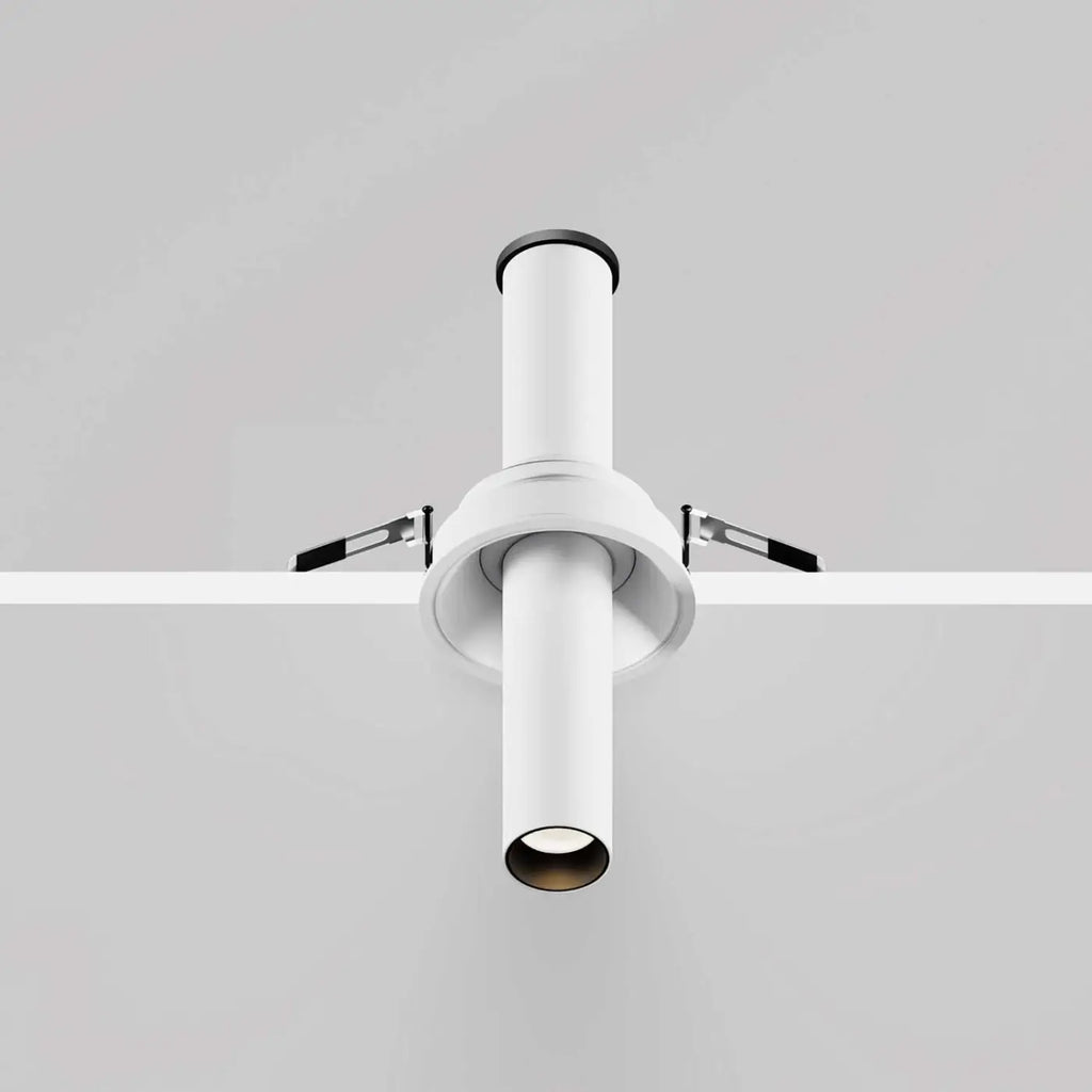 Spot semi-encastré LED à tube fin orientable, aluminium