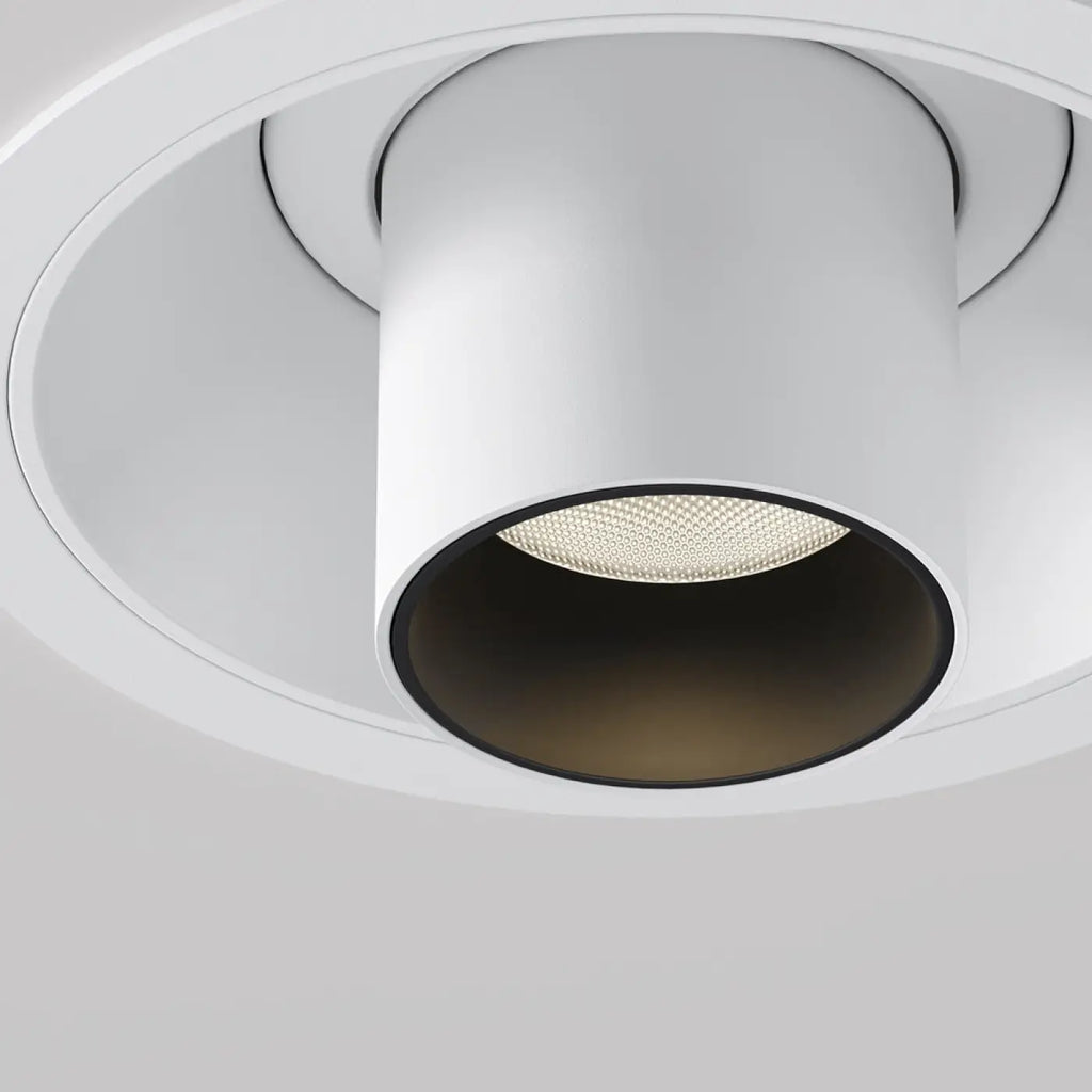 Spot semi-encastré LED à tube fin orientable, aluminium