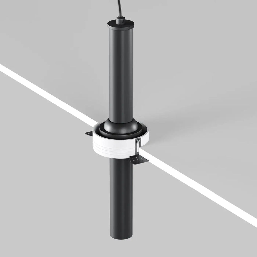 Spot semi-encastré LED à tube fin orientable, aluminium