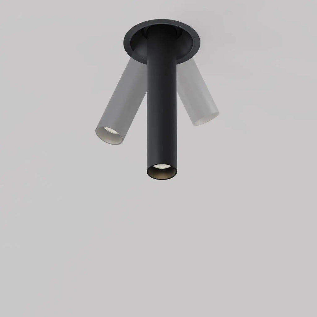 Spot semi-encastré LED à tube fin orientable, aluminium