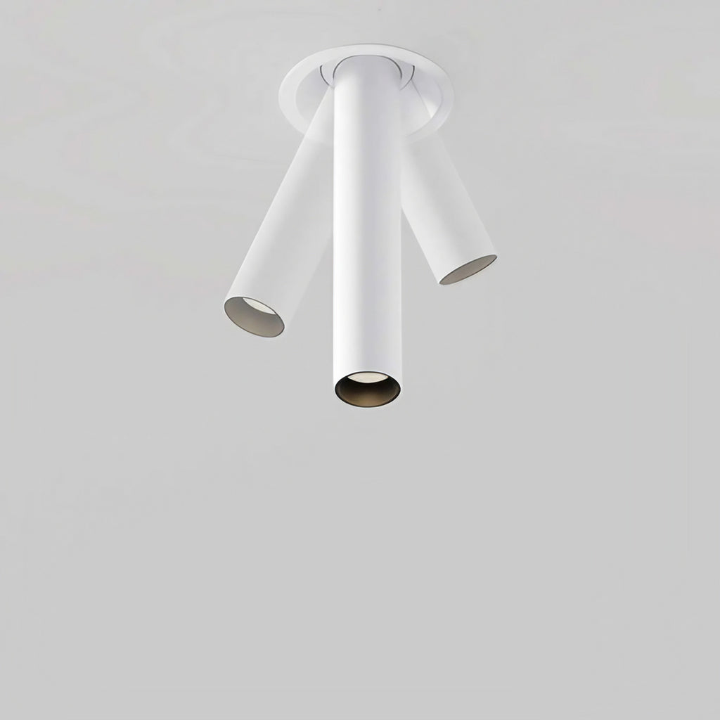 Spot semi-encastré LED à tube fin orientable, aluminium