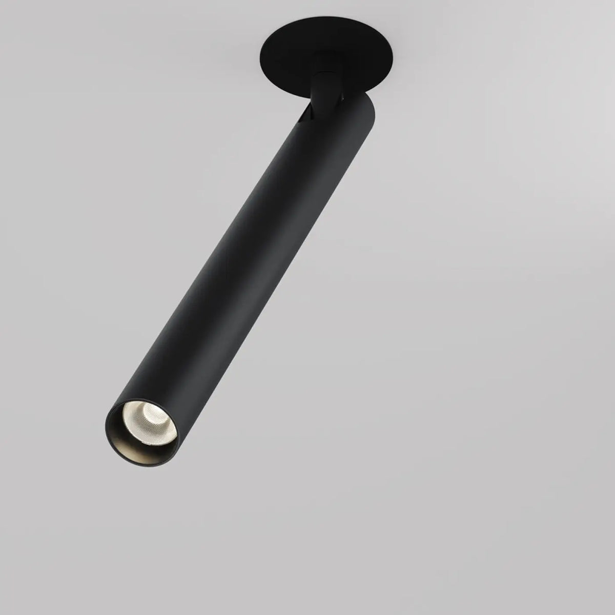 Spot LED semi-encastrable tube fin de 3 cm, 15 ou 32,5 cm, noir