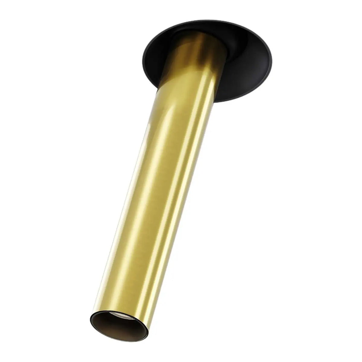Spot LED tube orientable sans collerette, aluminium, 7 W, doré
