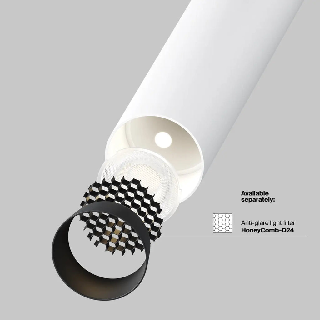 Spot LED tube orientable sans collerette, aluminium, 7 W