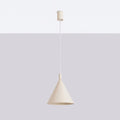 Suspension conique en acier, 24,5 ou 40 cm, quinze couleurs, beige