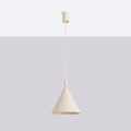 Suspension conique en acier, 24,5 ou 40 cm, quinze couleurs, beige