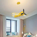Suspension avion pour chambre d'enfant, jaune ou bleu, jaune