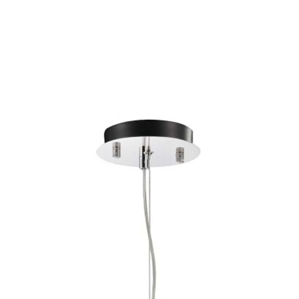 Suspension grappe de 8 globes en verre teinté, 50 cm