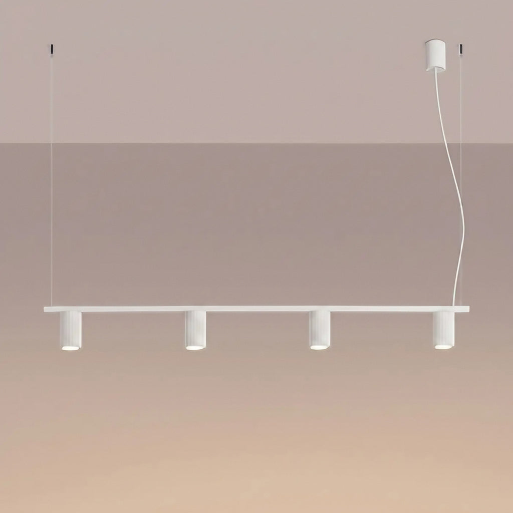 Suspension barre à 4 cylindres nervurés, 122 cm, 14 coloris