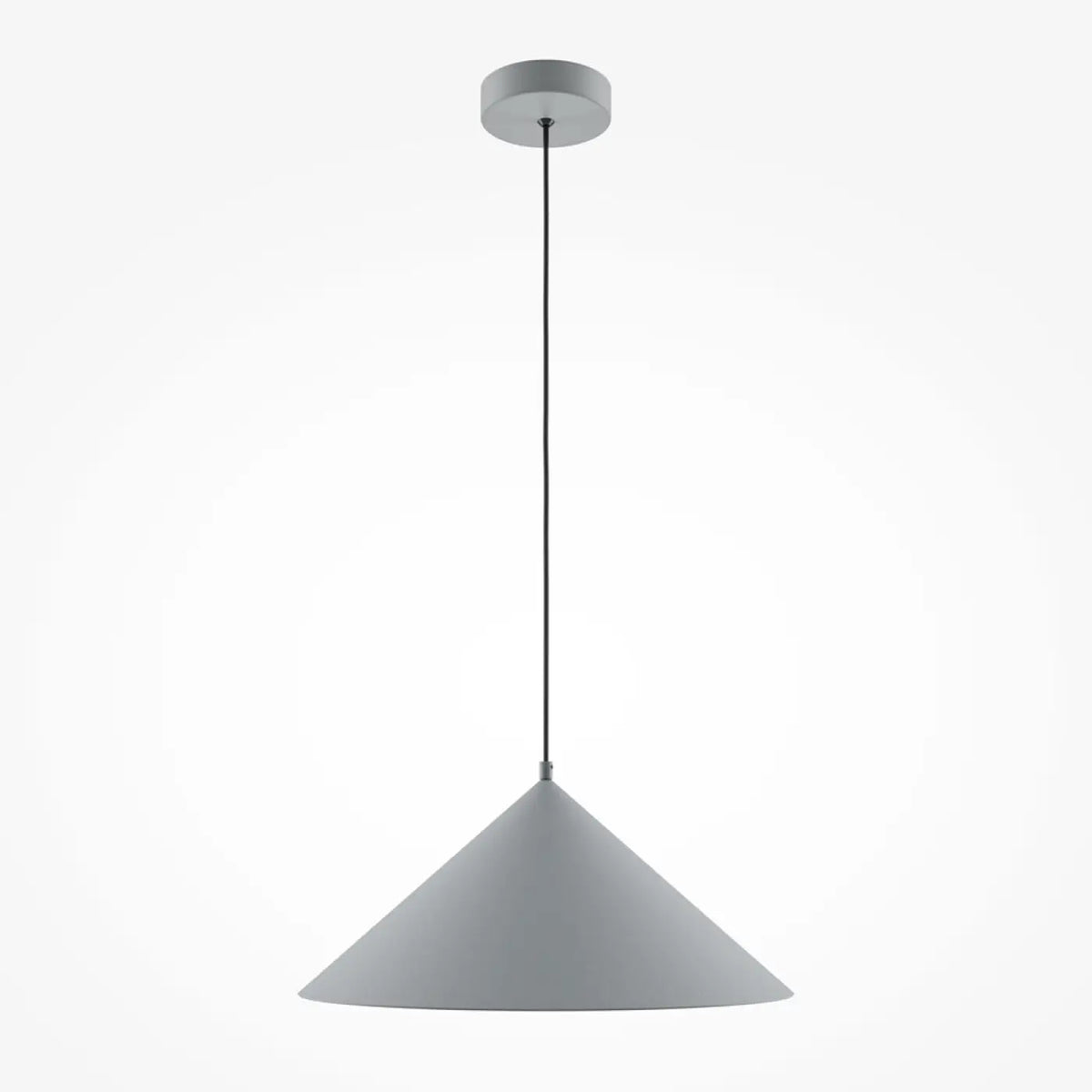 Suspension conique en métal mat, 35 cm, quatre coloris