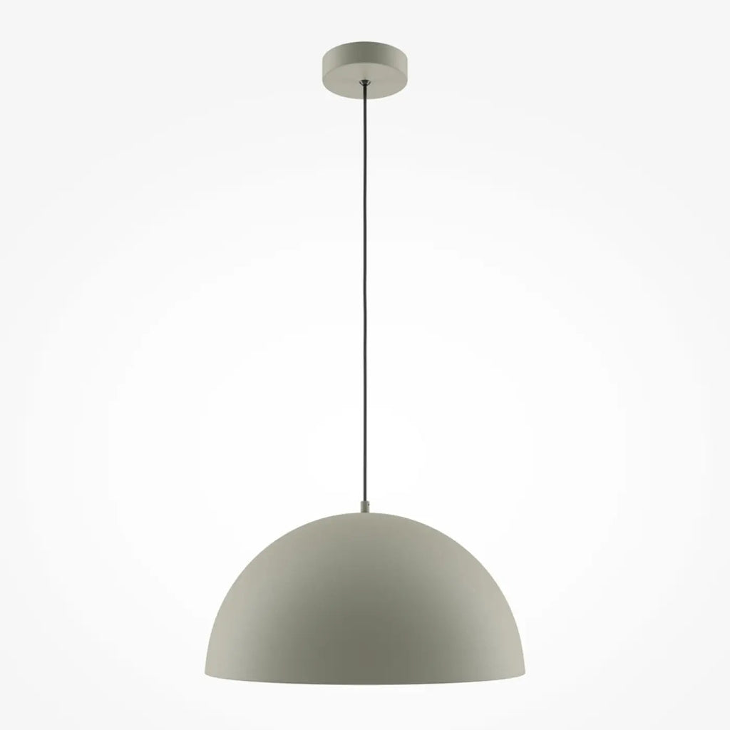 Suspension coupole en métal mat de 35 cm, quatre coloris