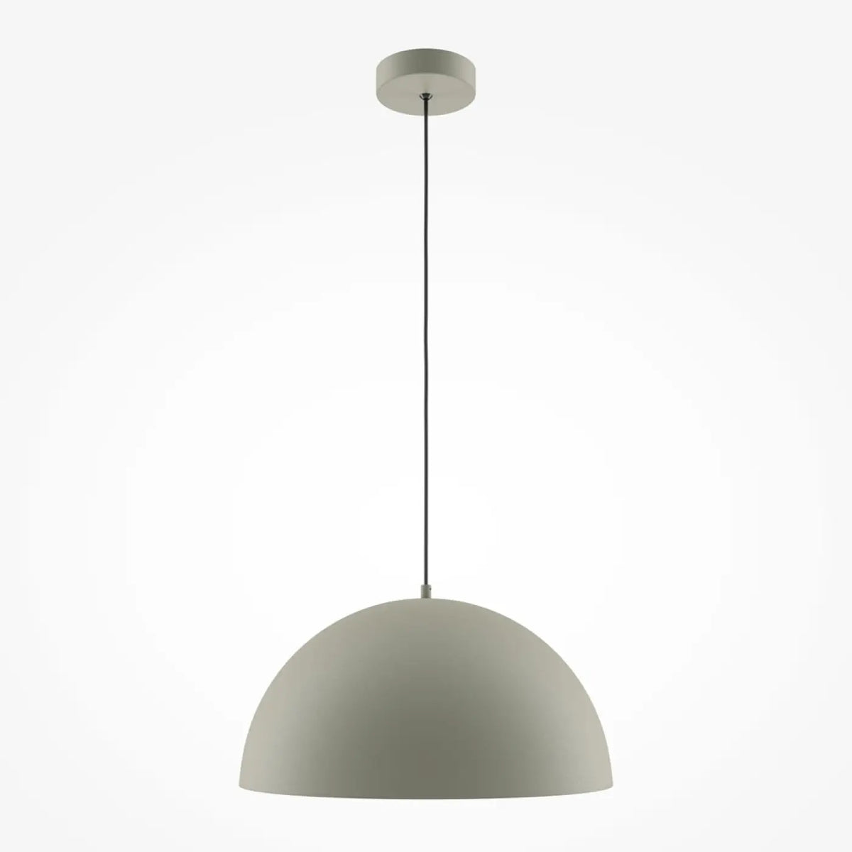 Suspension coupole en métal mat de 35 cm, quatre coloris