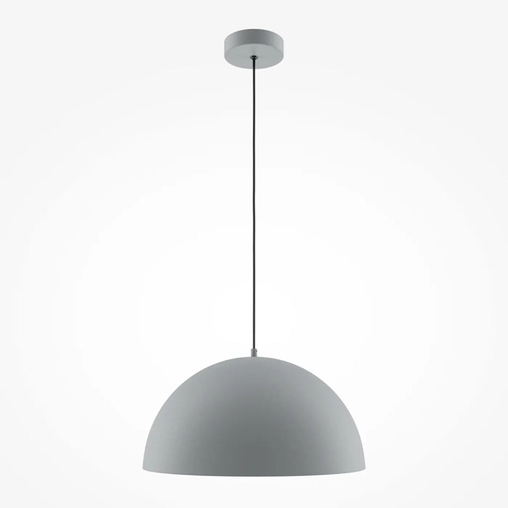 Suspension coupole en métal mat de 35 cm, quatre coloris