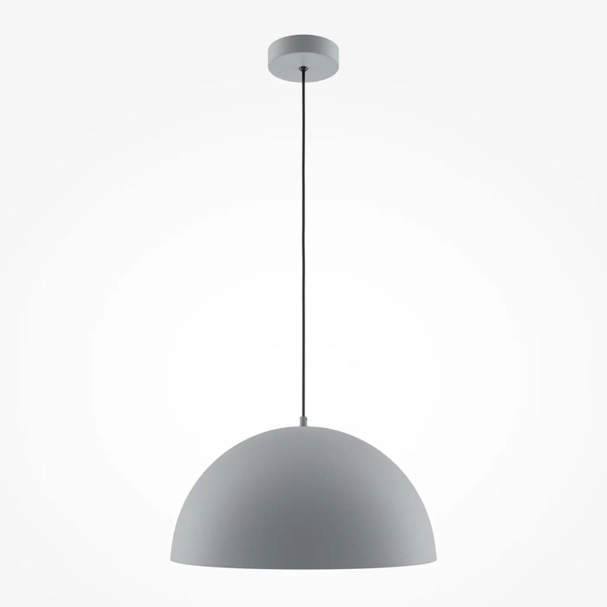Suspension coupole en métal mat de 35 cm, quatre coloris