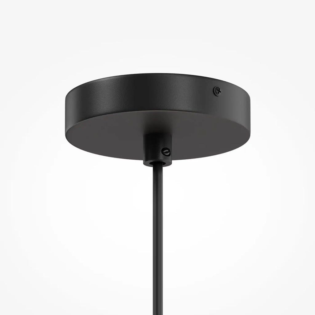 Suspension abat-jour en tissu blanc de 50 cm, cinq lumières