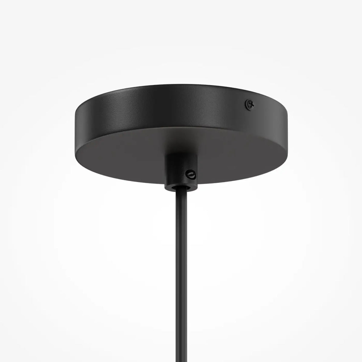 Suspension abat-jour en tissu blanc de 50 cm, cinq lumières