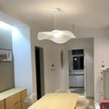 Suspension blanche aux plis ondulés, style organique, 3 tailles