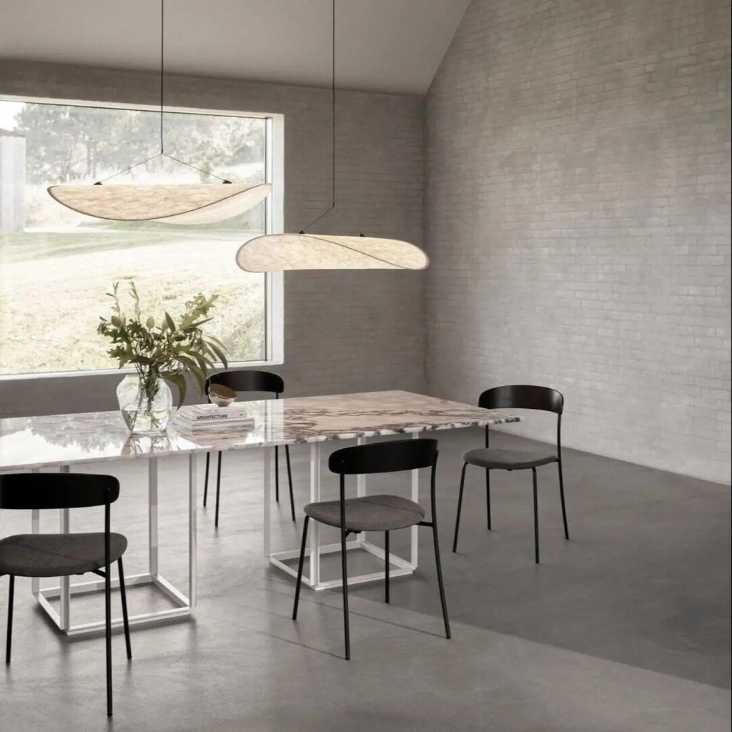 Suspension blanche scandinave, trois tailles S, M et L