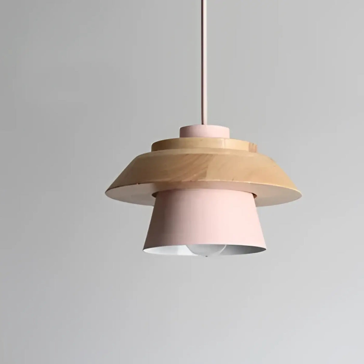 Suspension scandinave en bois et couleur, cinq coloris