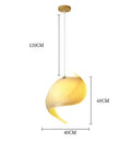 Suspension en bois à forme torsadée, quatre tailles S à XL