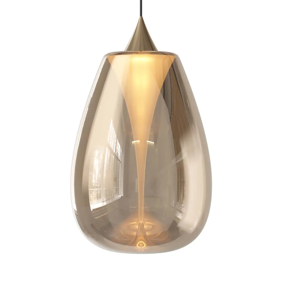 Suspension double disque en verre soufflé, 4 tailles, G9