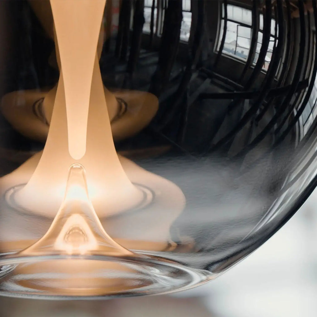 Suspension double disque en verre soufflé, 4 tailles, G9