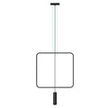 Suspension cadre en acier noir à tubes ovales GU10, 1 ou 2