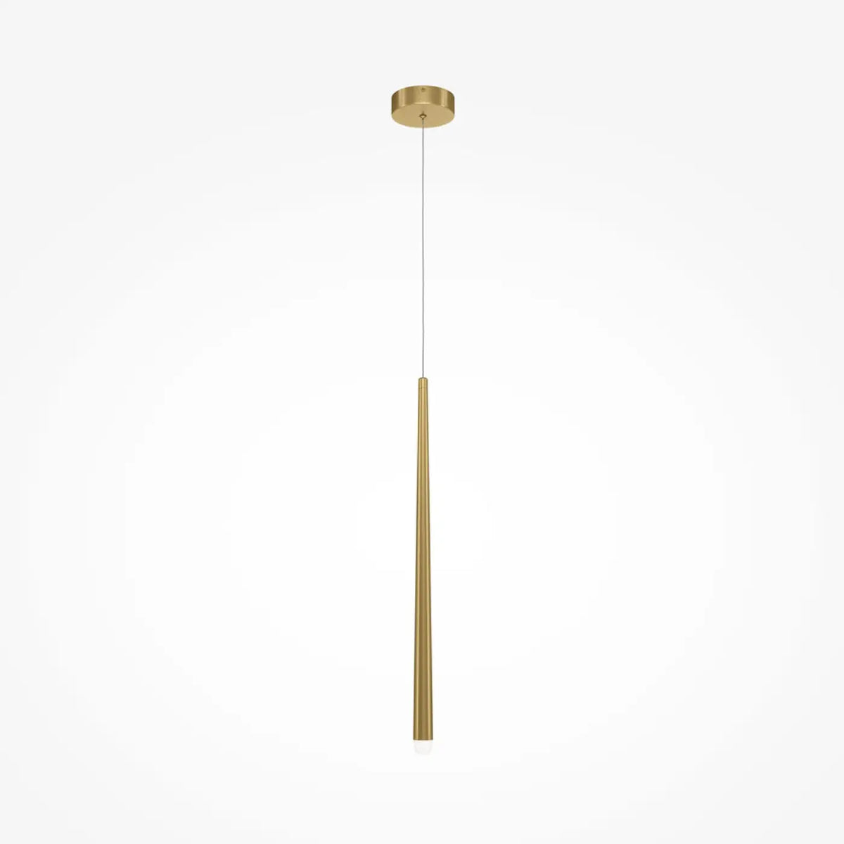 Suspension LED conique allongée en aluminium, noir ou doré