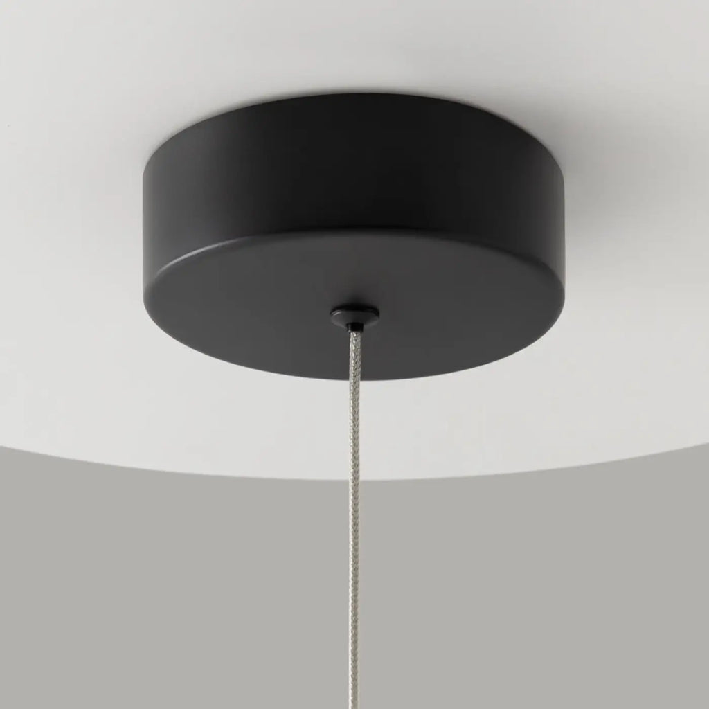 Suspension LED conique allongée en aluminium, noir ou doré