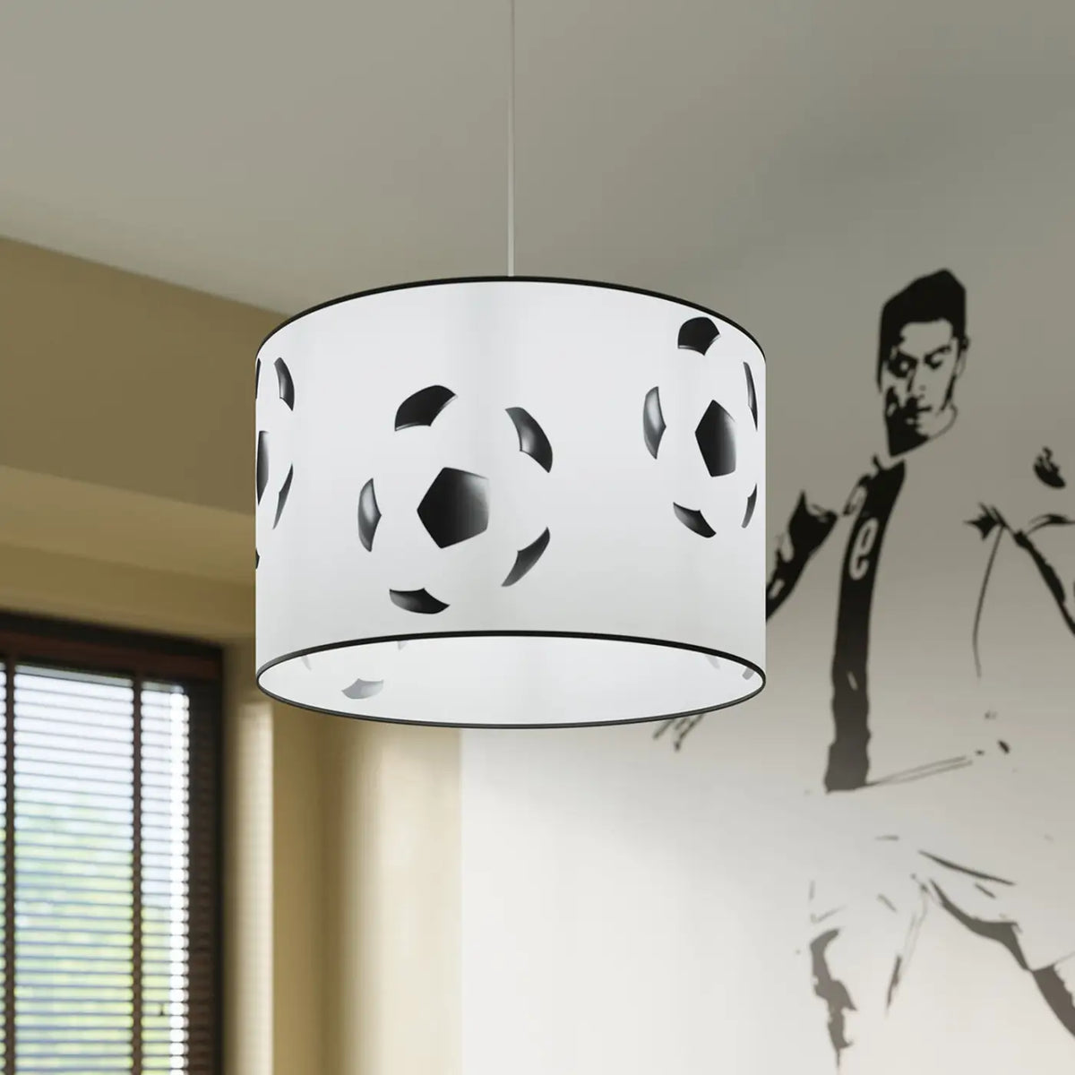 Suspension chambre d'enfant à ballons de foot, 30 ou 40 cm