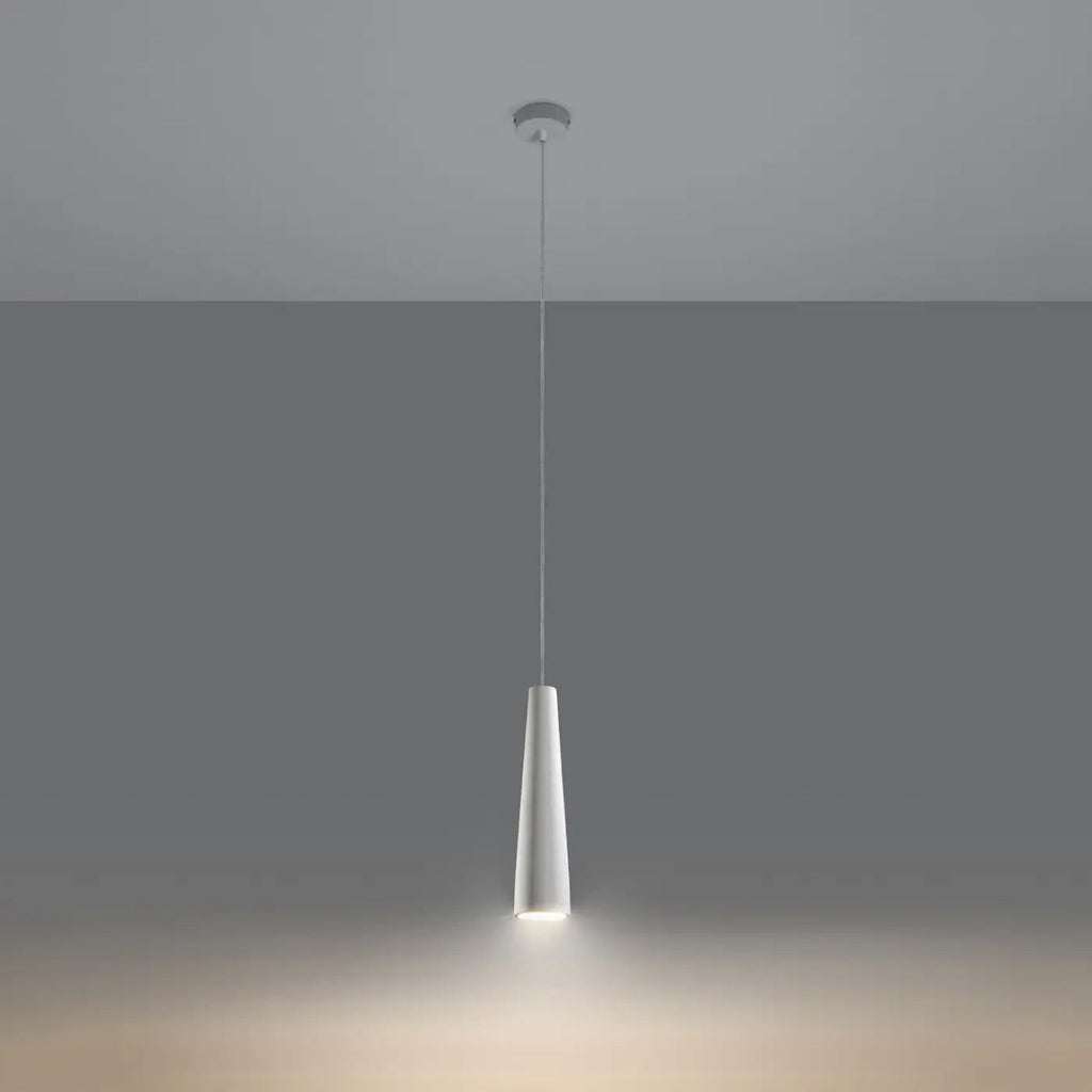 Suspension cône fin en béton ou en céramique, 7,5 cm, GU10