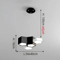 Suspension contemporaine épurée, blanc ou noir, tailles S à XL, blanc