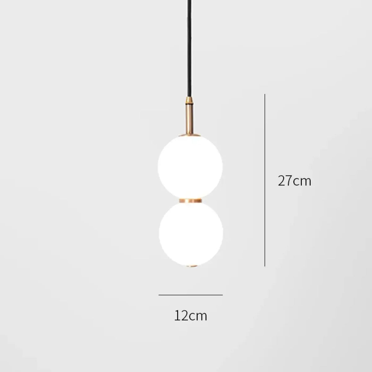 Suspension globe en verre transparent, modèles A ou B