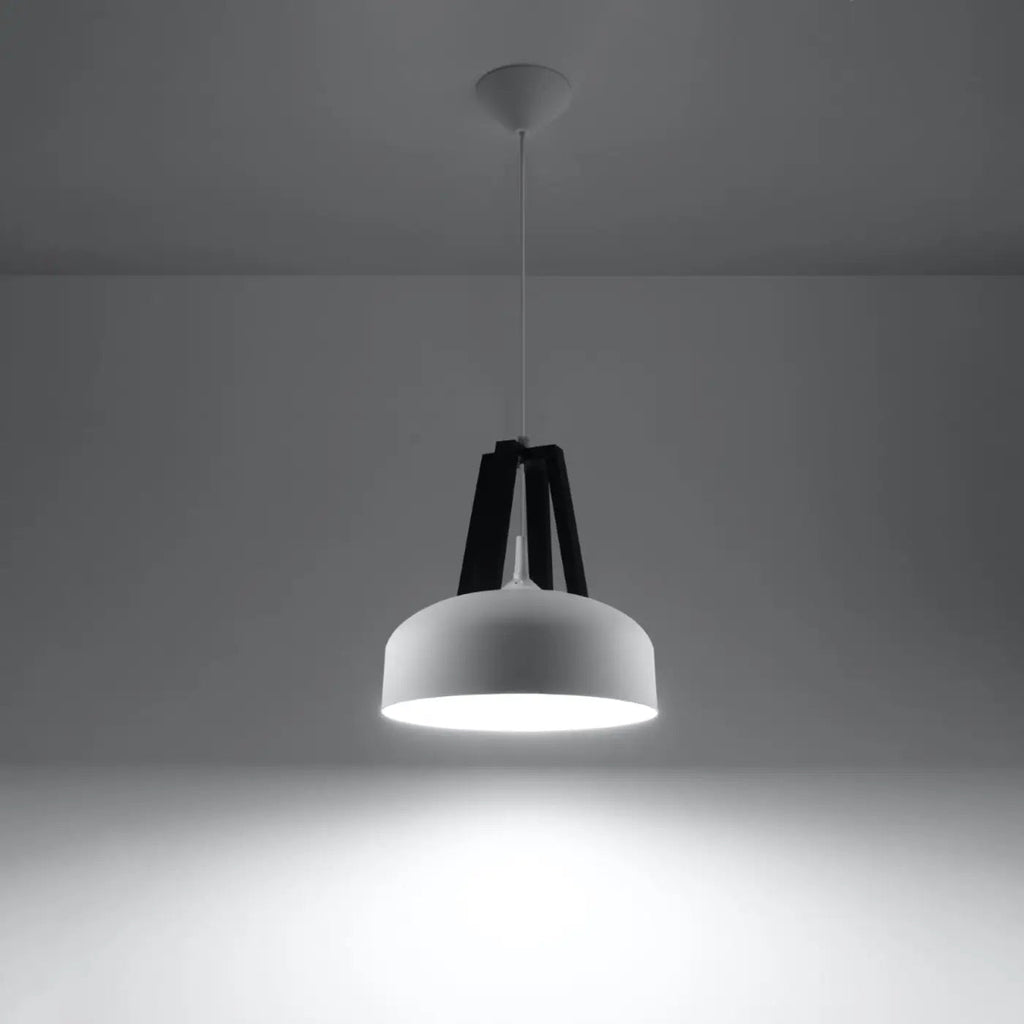 Suspension coupole en acier de 30 cm, quatre finitions