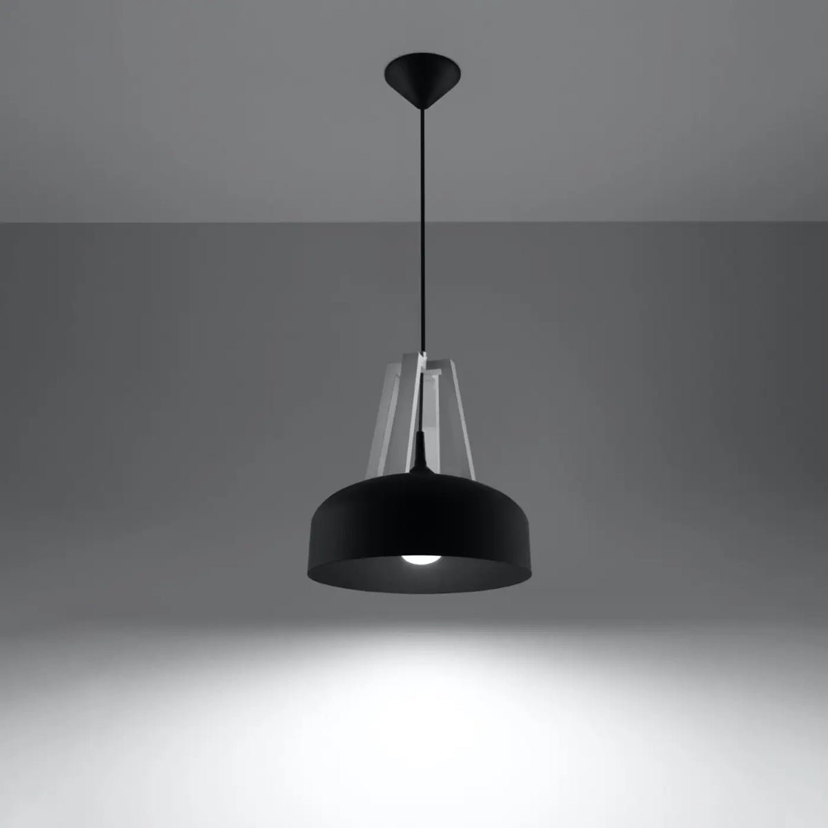Suspension coupole en acier de 30 cm, quatre finitions