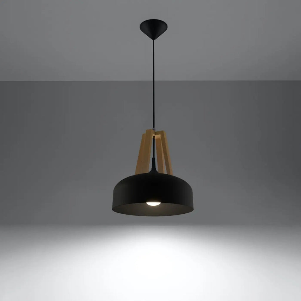 Suspension coupole en acier de 30 cm, quatre finitions
