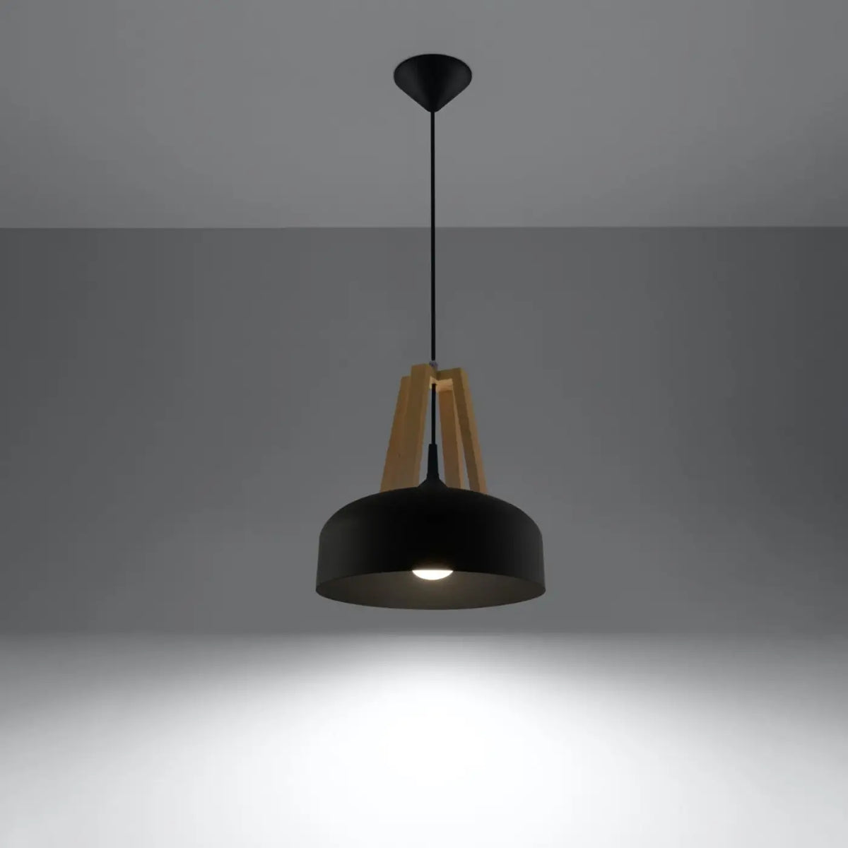 Suspension coupole en acier de 30 cm, quatre finitions