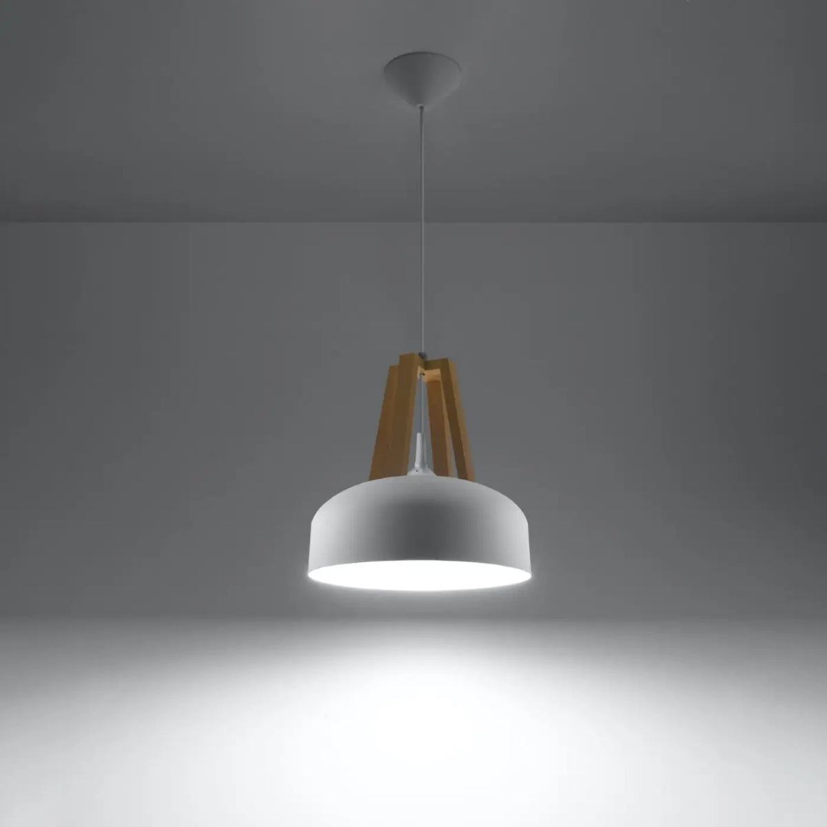 Suspension coupole en acier de 30 cm, quatre finitions