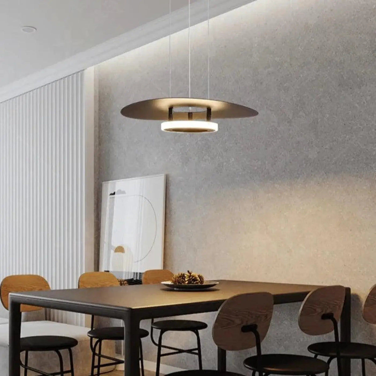 Suspension industrielle pour cuisine, noire ou blanche