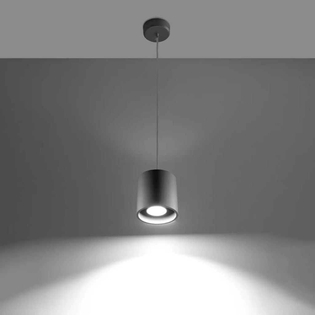 Petite suspension cylindre en aluminium, 10 cm, spot GU10