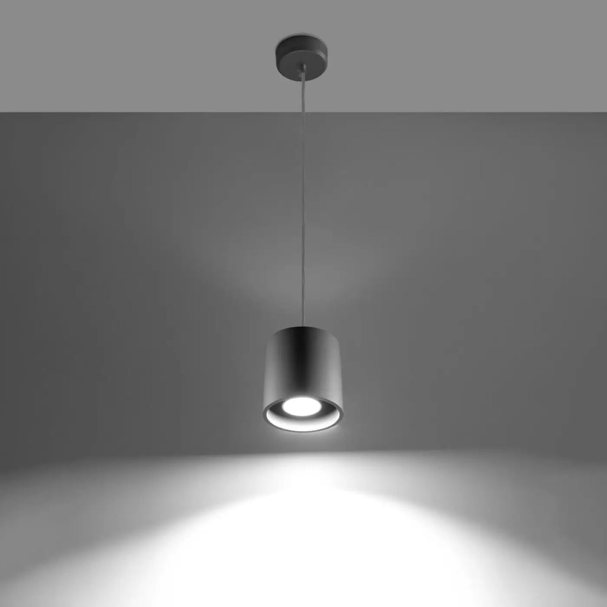 Petite suspension cylindre en aluminium, 10 cm, spot GU10