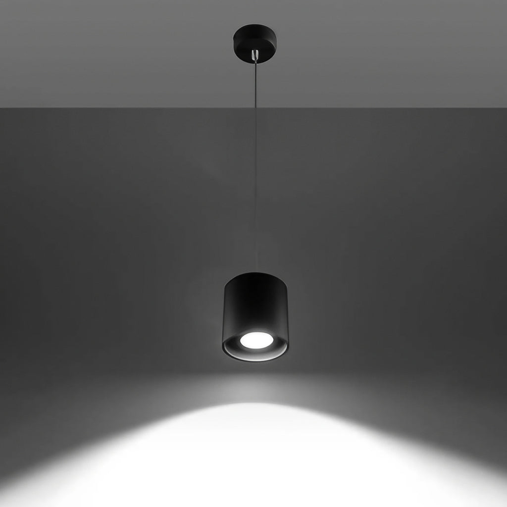 Petite suspension cylindre en aluminium, 10 cm, spot GU10