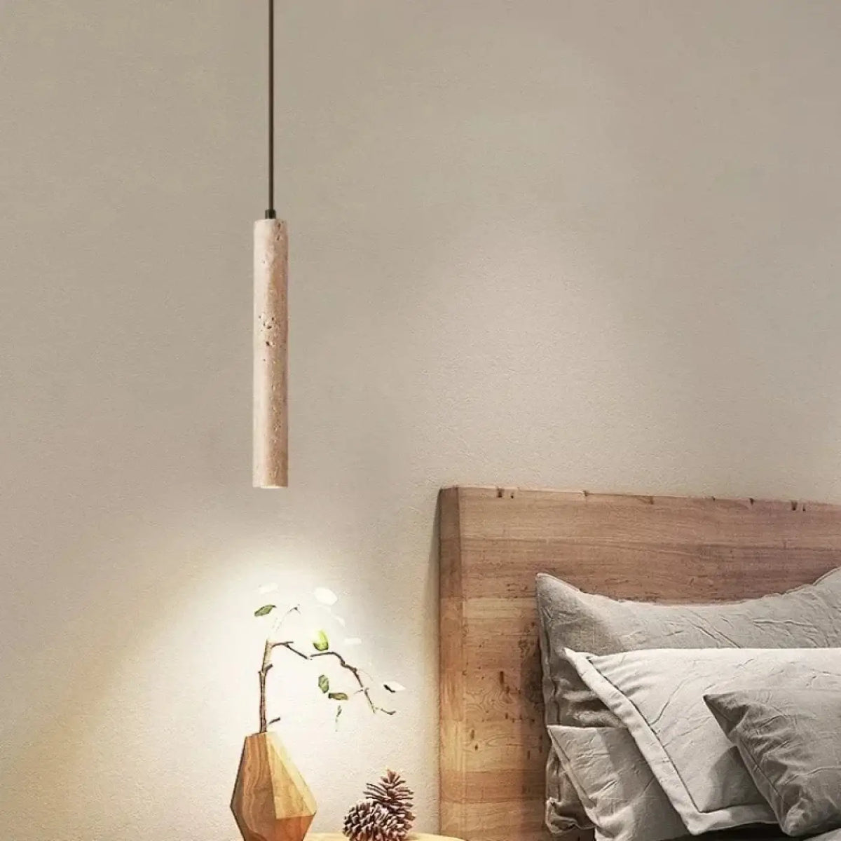 Suspension cylindrique LED, une ou deux lampes