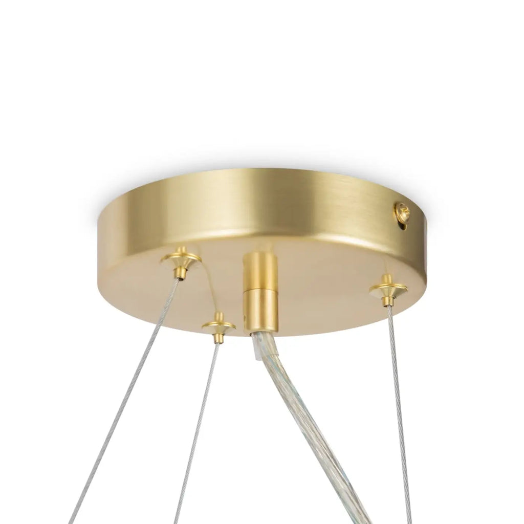Lustre couronne à onze globes en verre, 67 cm, quatre coloris