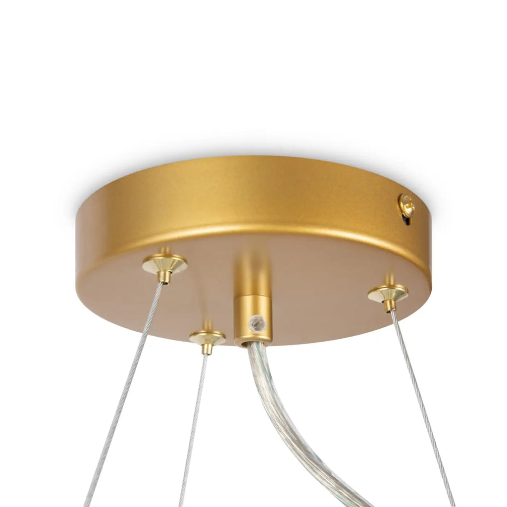 Lustre couronne à onze globes en verre, 67 cm, quatre coloris